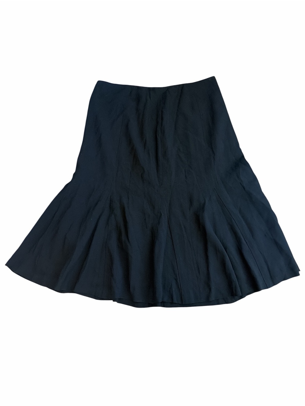 Y2K Vintage Black Flared Pleated Skirt Size 10 Medium Whimsigoth, Minimalist